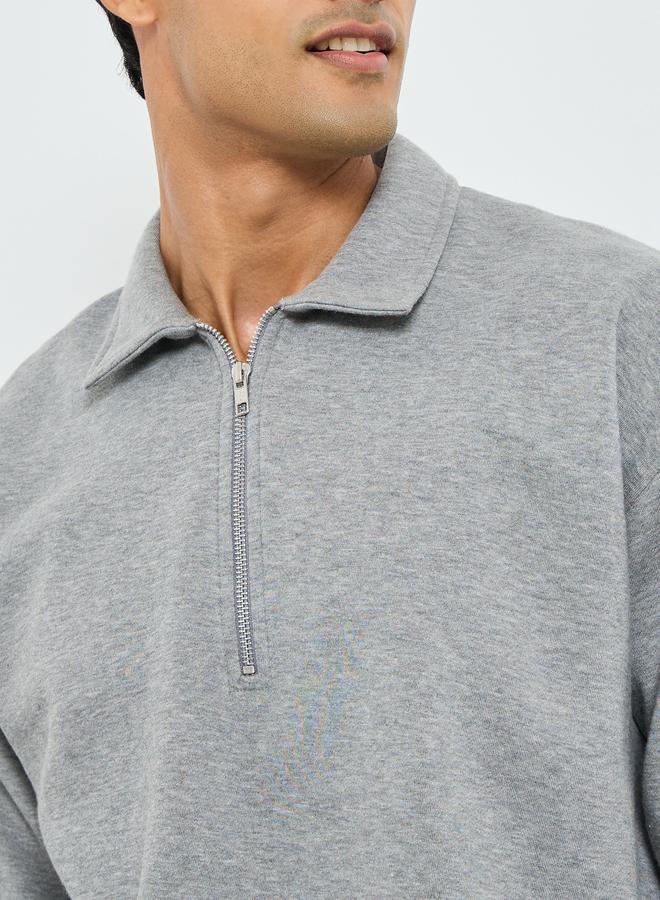 ستايلي سويت شيرت فليس بياقة سحاب - Image 3